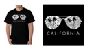 LA Pop Art Men's Word Art - California Shades T-Shirt
